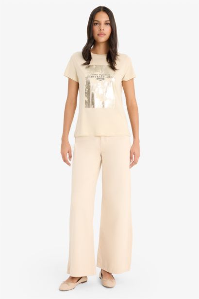 تيشيرت نص ردن قصة عادية وياخة مستديرة