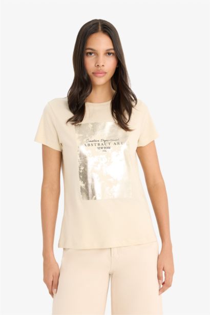 تيشيرت نص ردن قصة عادية وياخة مستديرة