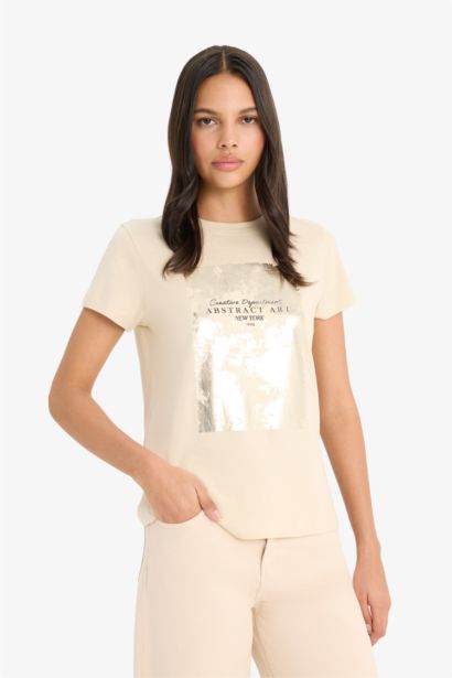 تيشيرت نص ردن قصة عادية وياخة مستديرة