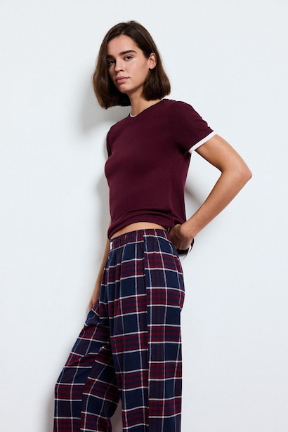 Regular Fit Long Flannel Bottom