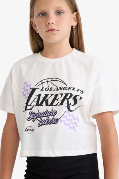 Girl NBA Los Angeles Lakers Crew Neck T-Shirt