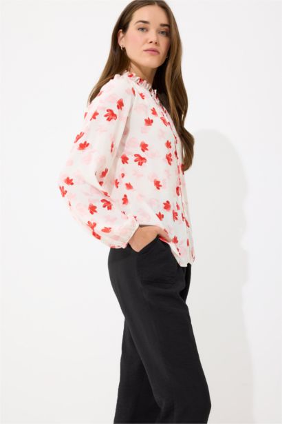 Regular Fit Long Sleeve Blouse