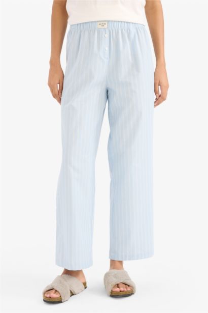 Bas de pyjama en popeline long