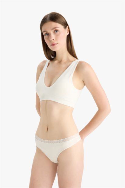 Fall in Love Lace Detailed Ribbon 3 Piece Panties