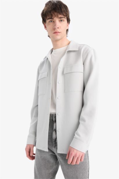 Regular Fit Twill Overshirt