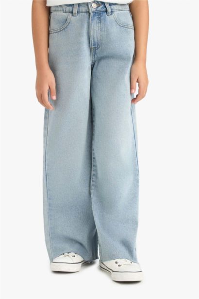 Қыздарға кең аяқ деним Шалбар