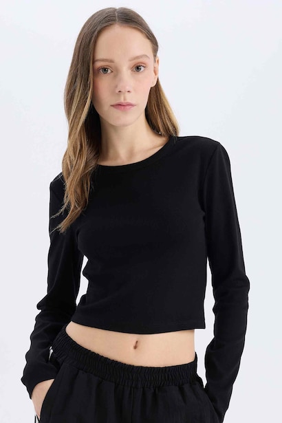 Slim Fit Ribana Long Sleeve T-Shirt