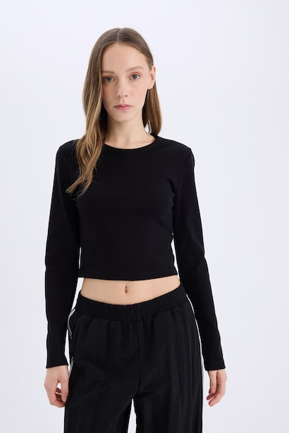 Slim Fit Ribana Long Sleeve T-Shirt