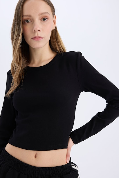 Slim Fit Ribana Long Sleeve T-Shirt