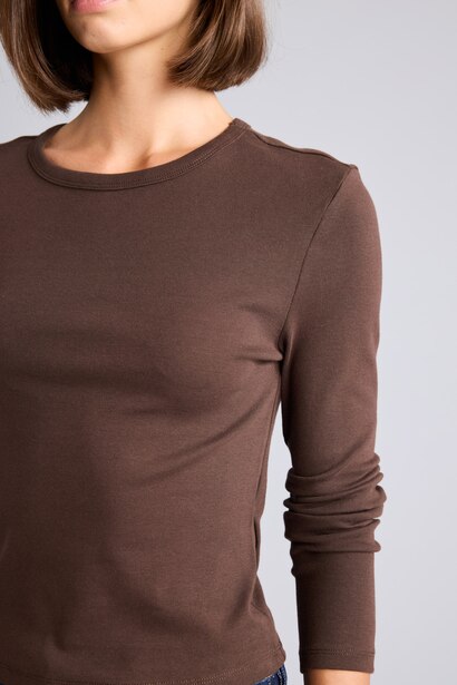 Slim Fit Ribana Long Sleeve T-Shirt