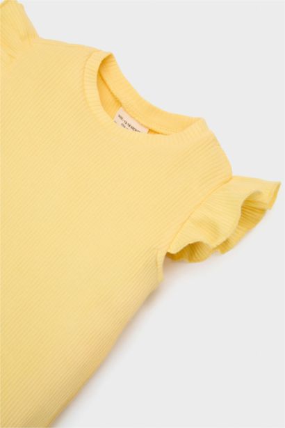 Ensemble de t-shirt et pantalon en viscose fleuri pour bébé fille