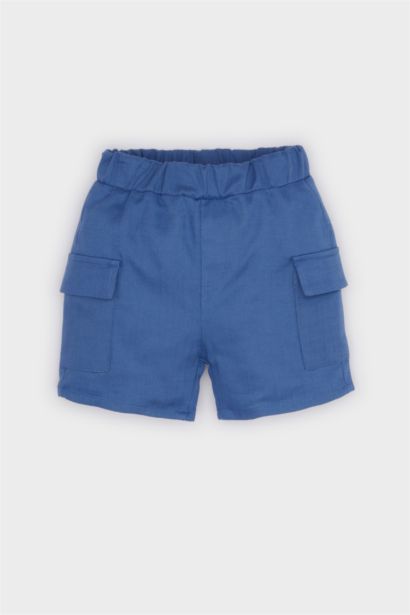Baby Boy Regular Fit Elastic Band Shorts