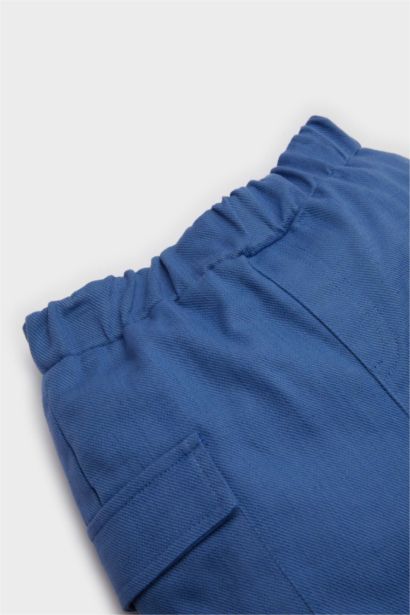 Baby Boy Regular Fit Elastic Band Shorts