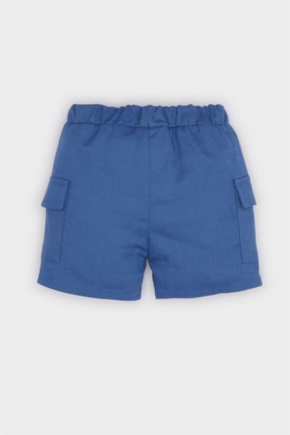 Baby Boy Regular Fit Elastic Band Shorts