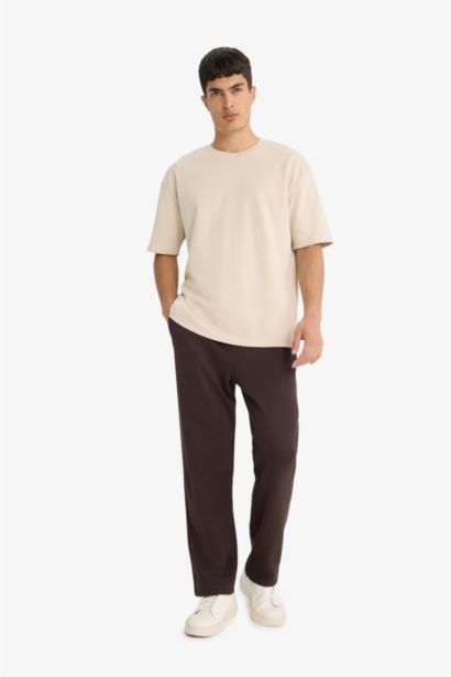 Regular Fit Tie Waist Straight Leg Sweatpants