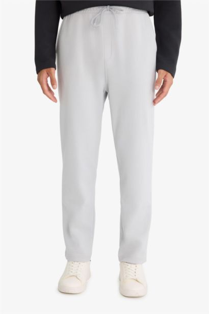 Regular Fit Tie Waist Straight Leg Sweatpants