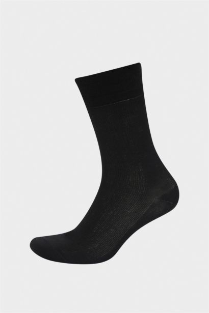 Man Seamless 2 Piece Mercerized Cotton Long Socks