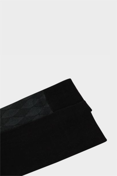 Man Seamless 2 Piece Mercerized Cotton Long Socks