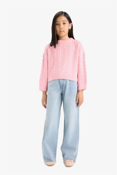 Girl Standard Fit Crew Neck Pullover