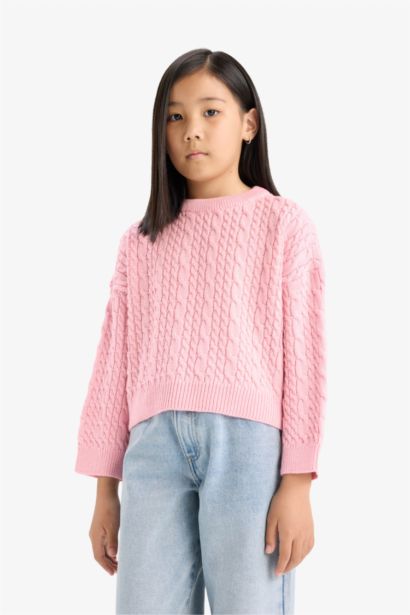Girl Standard Fit Crew Neck Pullover