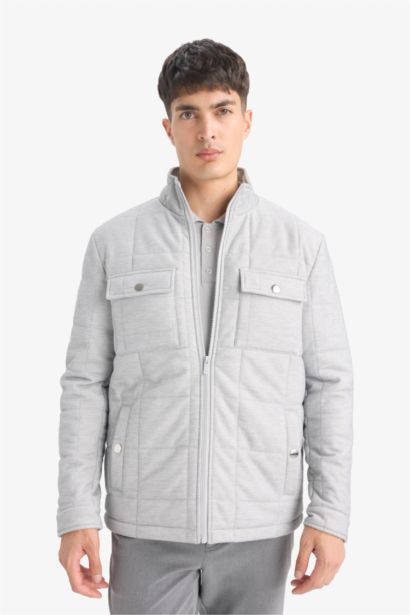 Slim Fit Lined Winter Puffer Jacket