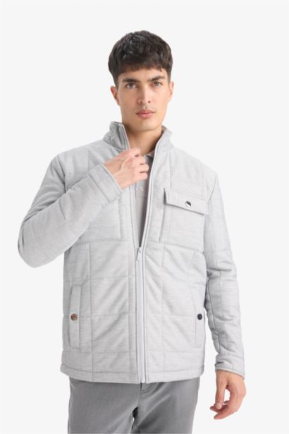 Slim Fit Lined Winter Puffer Jacket