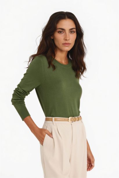 Regular Fit Bisiklet Yaka Triko Kazak