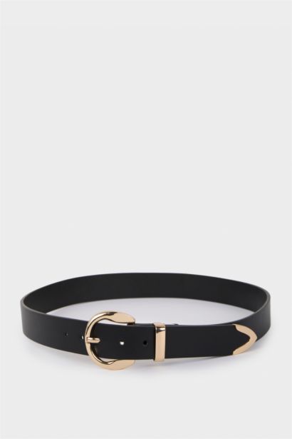 Woman Faux Leather Jean Belt