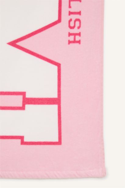 Girl Patterned Woven Beach Towel