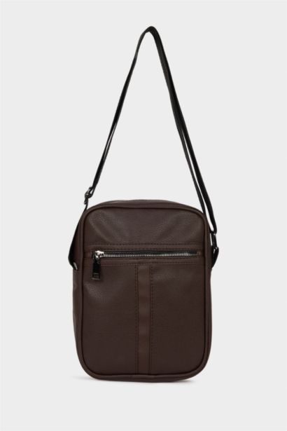 Faux Leather Crossbody Bag