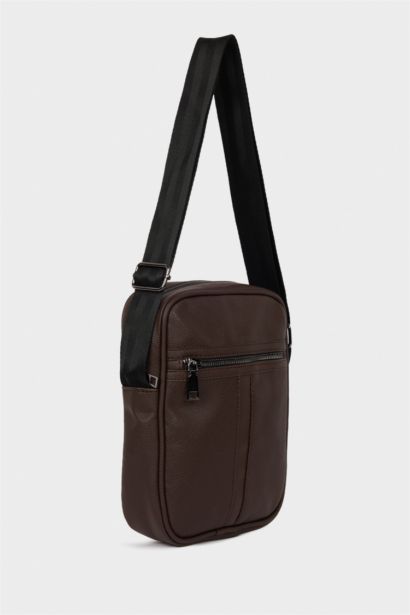 Faux Leather Crossbody Bag