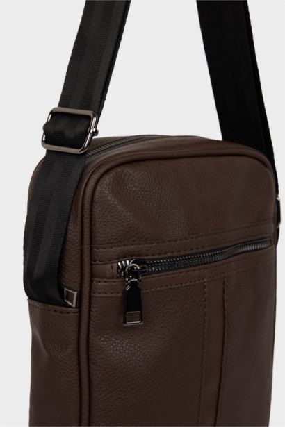 Faux Leather Crossbody Bag