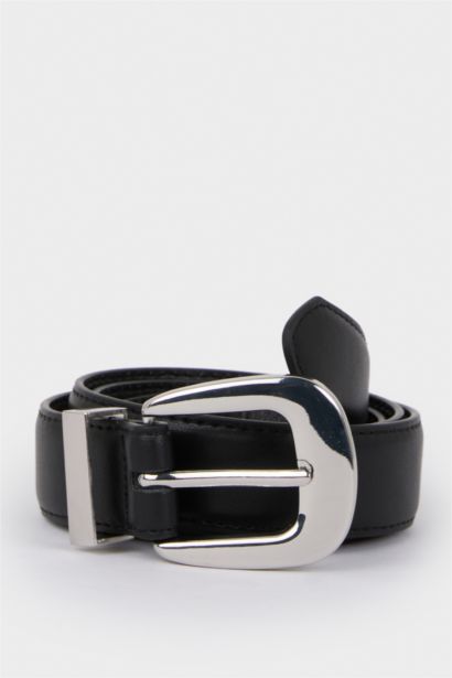 Woman Faux Leather Belt