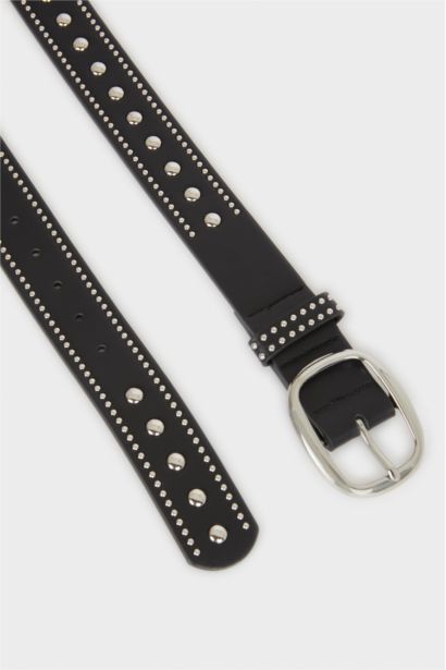 Kadın Suni Deri Jean Kemeri