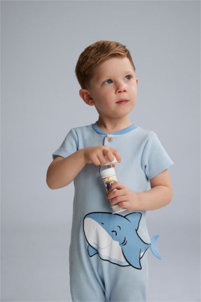 Combinaison imprimée requin pour bébé garçon