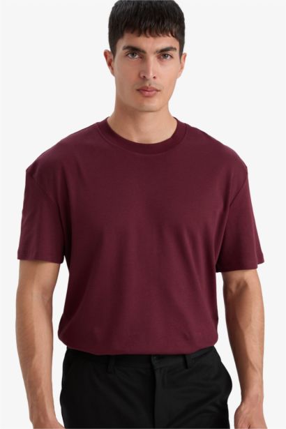 100% Cotton Regular Fit Crew Neck Basic T-Shirt