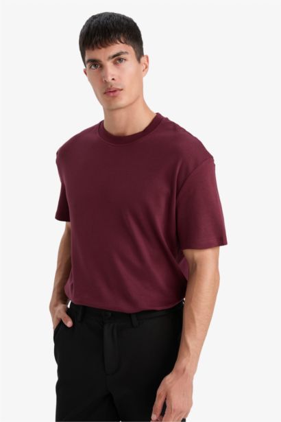 100% Cotton Regular Fit Crew Neck Basic T-Shirt