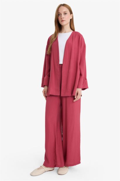 بنطرون قماش كرنكيل برجل واسع وايد ليج