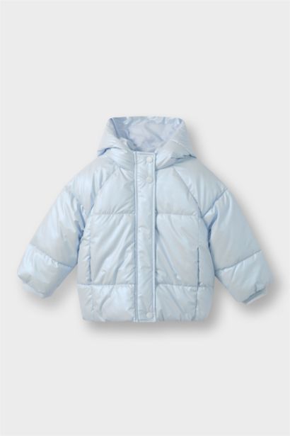 Baby Girl Hooded Puffer Jacket