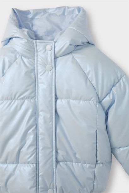 Baby Girl Hooded Puffer Jacket