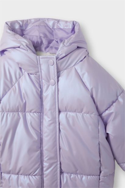 Baby Girl Hooded Puffer Jacket