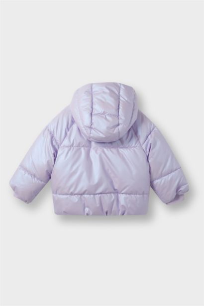 Baby Girl Hooded Puffer Jacket