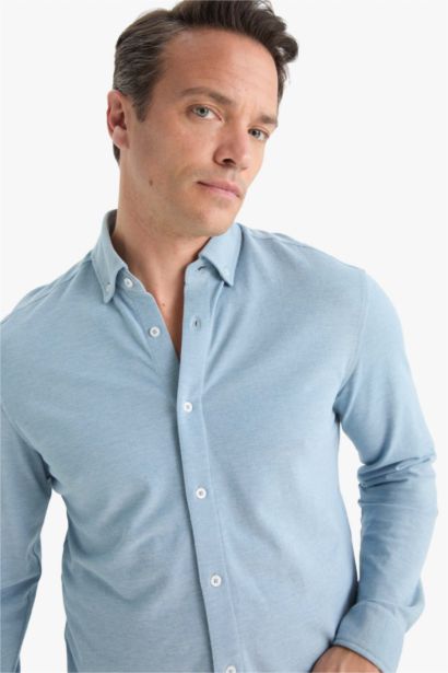 Regular Fit Polo Shirt Long Sleeve Shirt