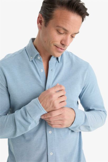 Regular Fit Polo Shirt Long Sleeve Shirt