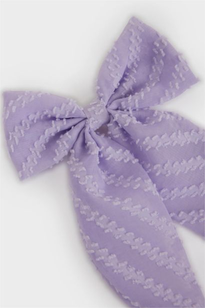 Детская заколка с лентой