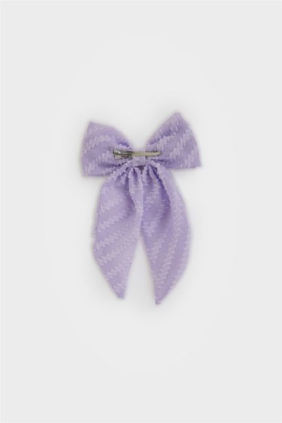 Детская заколка с лентой