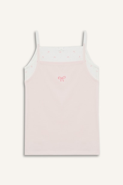 Girl Patterned 2 Piece Undershirts