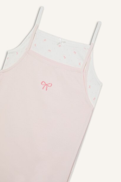 Girl Patterned 2 Piece Undershirts