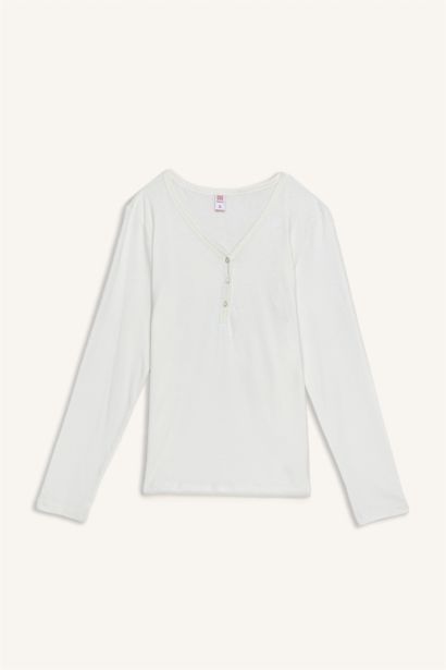 طقم قصة عادية كم طويل - قطعتين