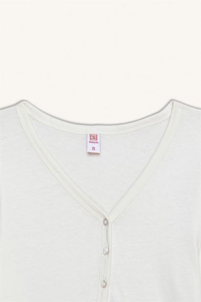 طقم قصة عادية كم طويل - قطعتين